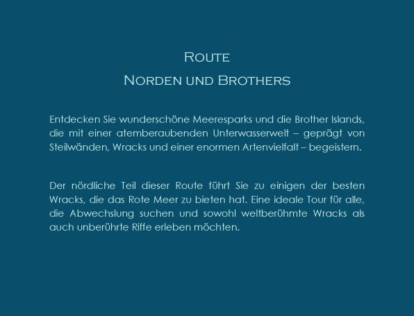 Norden und Brothers Reiseroute
